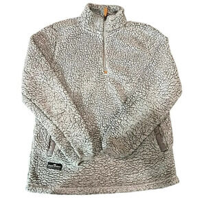 Simply Southern Grey Sherpa Pullover Size Medium